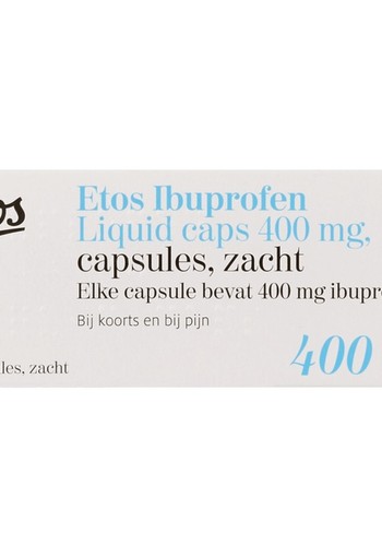 Etos Ibuprofen Liquid Caps 400 mg Capsules