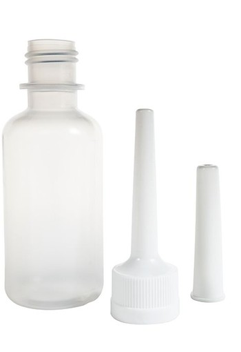 Blockland Clysmaflacon bp 60ml LDPE natuurlijk schroefmodel (50 Stuks)