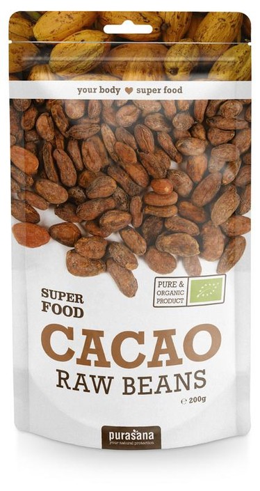 Purasana Cacao bonen vegan bio (200 Gram)