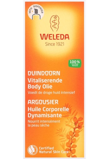 Weleda Duindoorn vitaliserende body olie (100 ml)