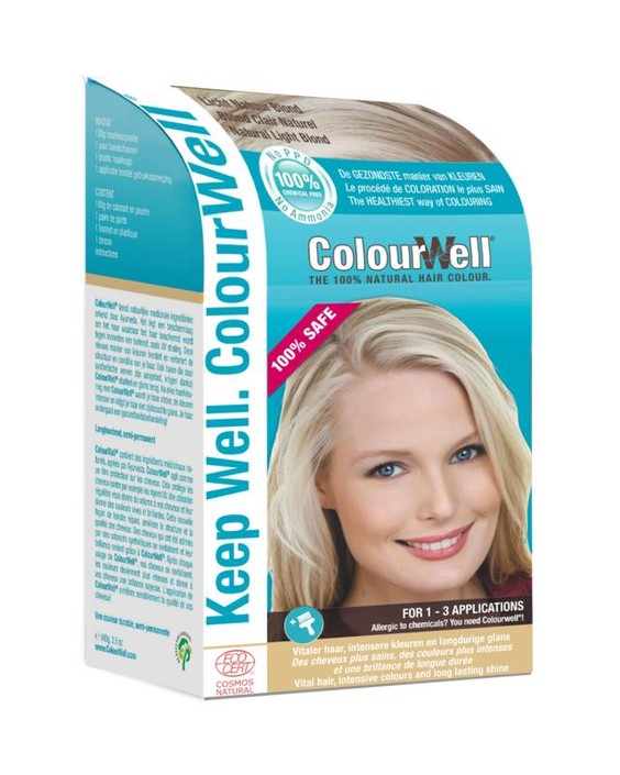 Colourwell 100% Natuurlijke haarkleur licht natuur blond (100 Gram)