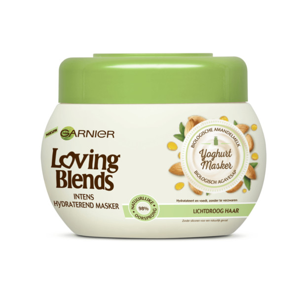 Garnier Loving Blends Amandelmelk & Bio-Agavesiroop Haarmasker 300 ML