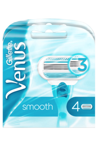 Gillette Venus Smooth Duo-Pak Navulmesjes 2X4 Stuks-8 stuks