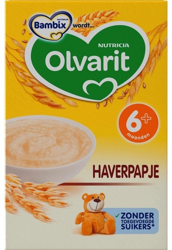 Olvarit Haverpapje biscuit 6M+ (200 gram)