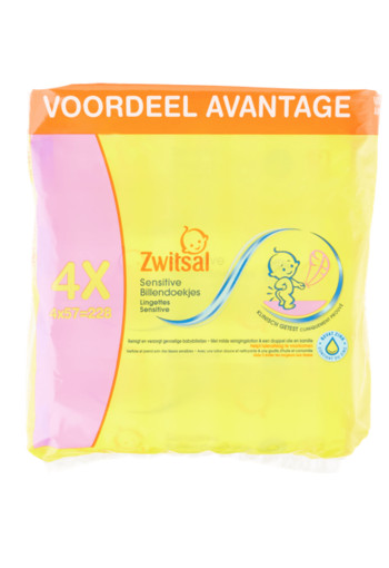 Zwitsal Sensitive Lotiondoekjes 4-Pak-( 4 stuks )