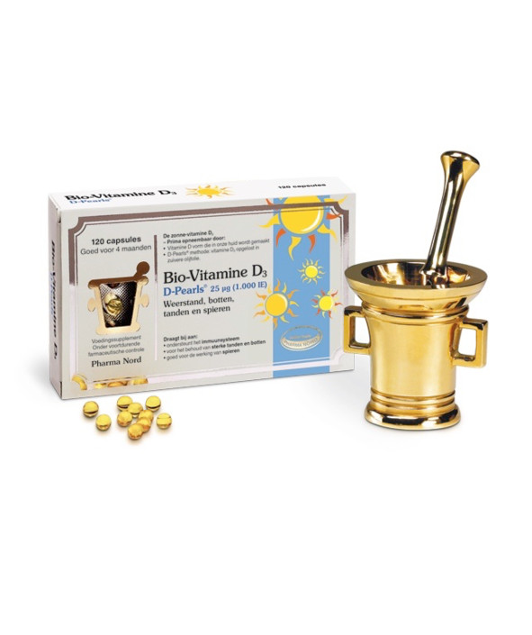 Pharma Nord Bio vitamine D3 25mcg 1000IE (120 Capsules)