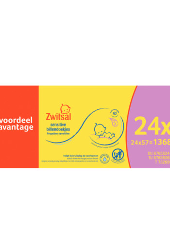 Zwitsal Wipes Sensitive 24X57st