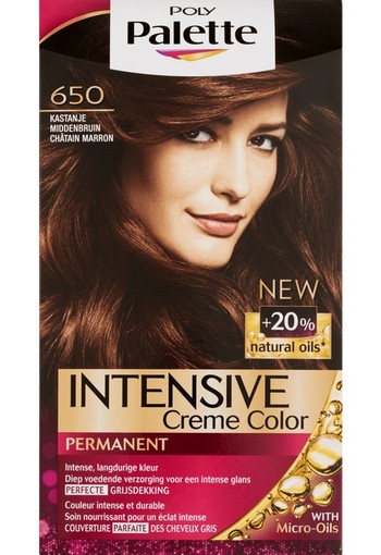Poly Palette Intensive Crème Coloration 650 Kastanje Middenbruin