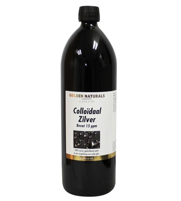 Golden Naturals Colloidaal zilver 15ppm (1 Liter)