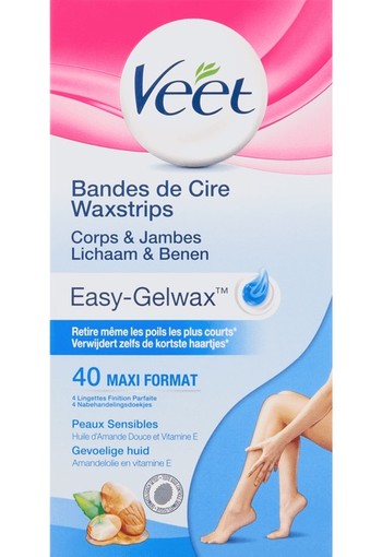 Veet Waxstrips Lichaam & Benen Gevoelige Huid 40 stuks wax