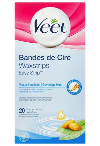 Veet Waxstrips Gevoelige Huid 20 stuks wax