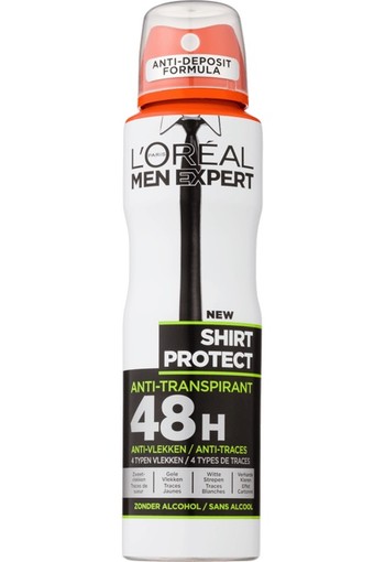 L'Oréal Paris Men Expert Shirt Protect Anti-Marks 100% Deodorant Spray 150 ML