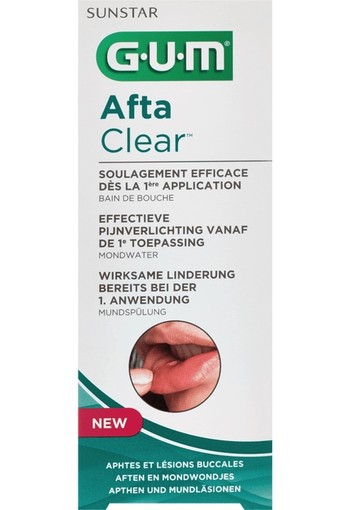Gum Afta Clear Mondwater 120 ML drankje