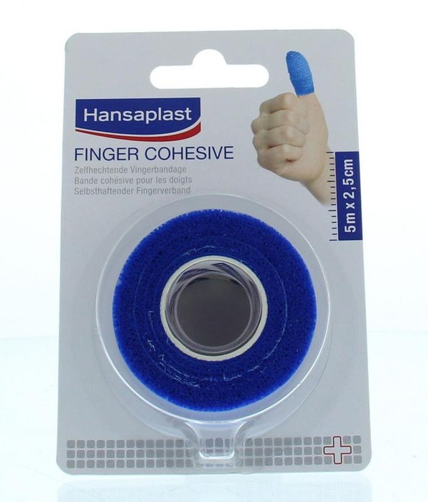 Hansaplast Cohesive finger tape blauw (1 Stuks)