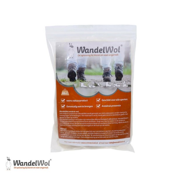 Wandelwol Antidruk-wol lanolinevrij (20 Gram)