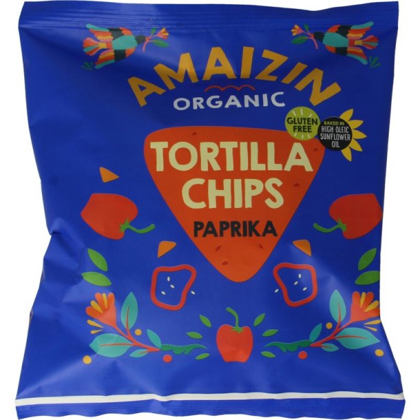 Amaizin Tortilla chips paprika bio (75 Gram)