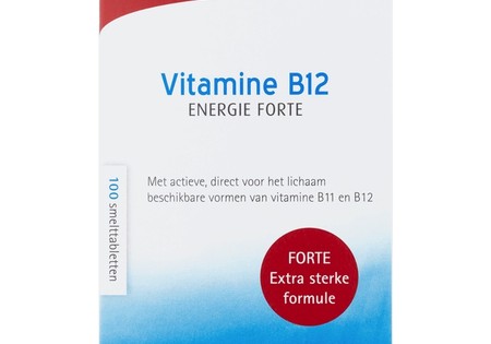 Vitalize Vitamine B12 Energie Forte Smelttabletten 100 stuks smelttablet