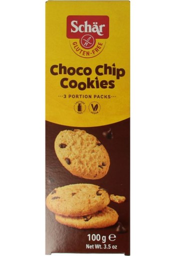 Dr Schar Choco chip cookies glutenvrij (100 Gram)