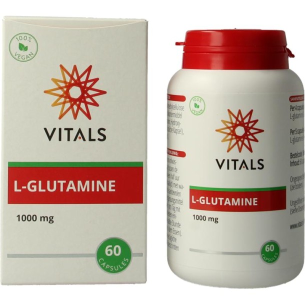 Vitals L-Glutamine 1000 mg (60 Capsules)