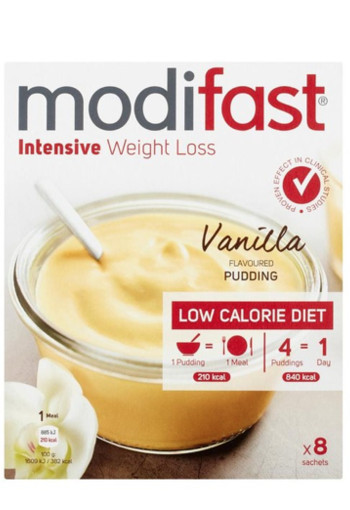 Modifast Intensive pudding vanilla 8 zakjes (440 Gram)