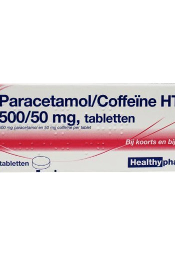 Healthypharm Paracetamol 500mg coffeine (40 Tabletten)