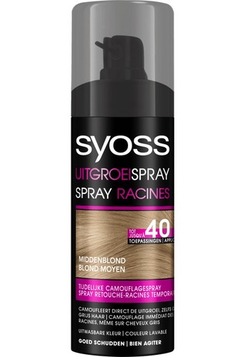 Syoss Uitgroeispray middenblond (120 ml)