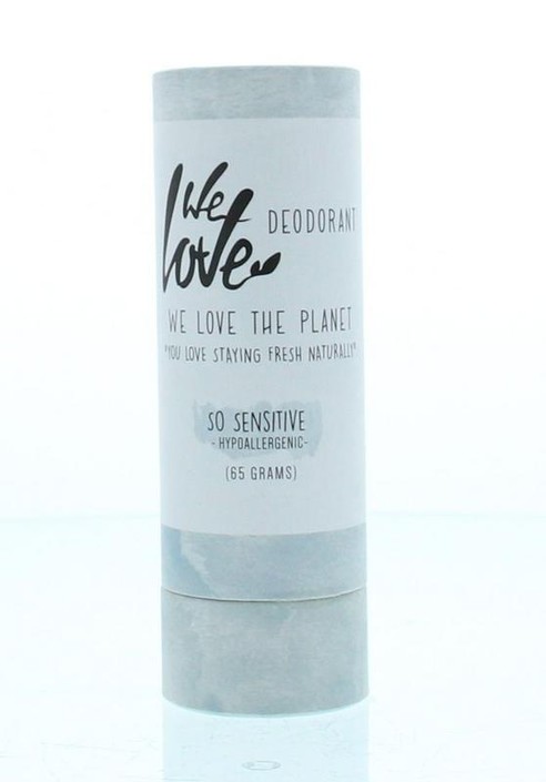 We Love 100% Natural deodorant stick so sensitive (65 Gram)