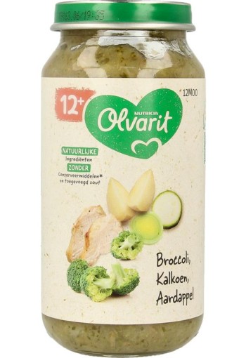 Olvarit Broccoli kalkoen aardappel 12M00 (250 Gram)