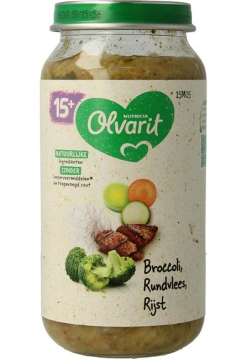 Olvarit Broccoli rundvlees rijst 15M05 (250 Gram)