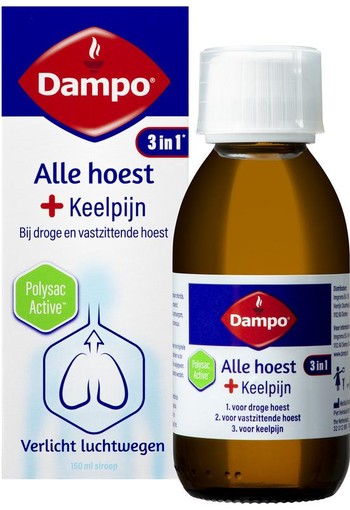 Dampo Alle hoest + keelpijn (150 ml)