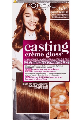 L’Oréal Paris Casting Crème Gloss 634 - Donker Goudkoperblond - Haarverf