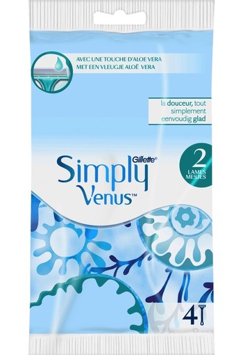 Gillette Venus Simply 2 Wegwerpmesjes 4 stuks