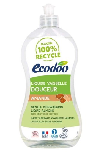 Ecodoo Afwasmiddel zacht vloeibaar amandel eco (500 Milliliter)
