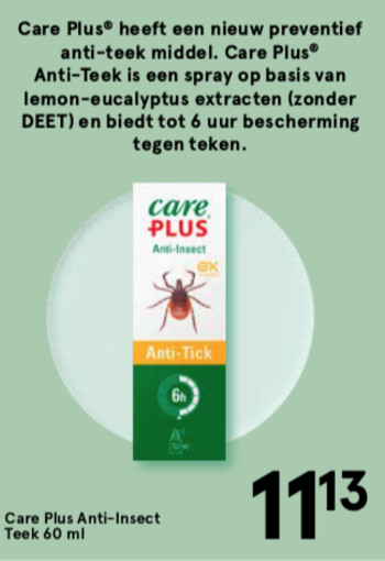 Care Plus Anti teek (60 ml) - Care Plus Anti-Insect Teek