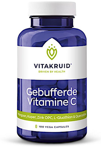 Vitakruid Gebufferde Vitamine C (100 Vegetarische capsules)