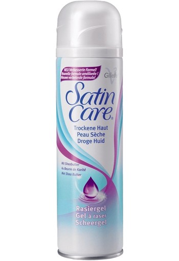 Gillette Satin Care Scheergel Droge Huid 200 ML gel