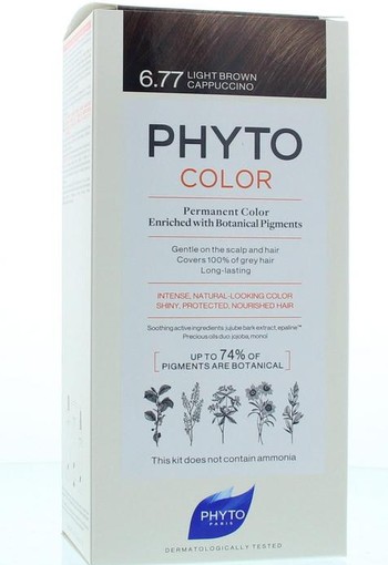 Phyto Paris Phytocolor marron clair cappuccino 6.77 (1 Stuks)