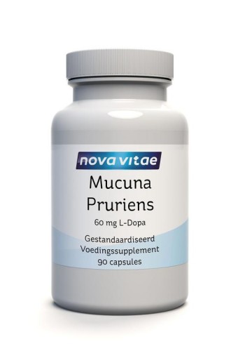 Nova Vitae Mucuna pruriens L-dopa 60mg (90 Vegetarische capsules)