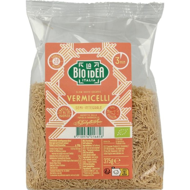 Bioidea Vermicelli half volkoren bio (375 Gram)