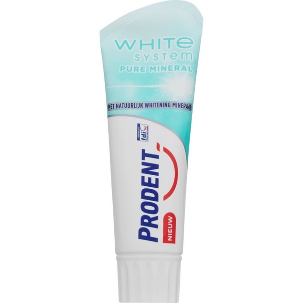 Prodent White System Pure Mineral Tandpasta 75 ml-nieuw