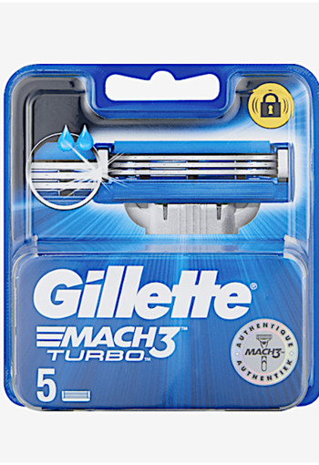 Gillette Mach3 Turbo Scheermesjes 5 stuks