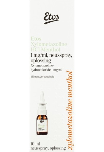 Etos Xylometazoline HCl Menthol 1 mg/ml Neusspray 10 ml