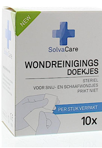 Solvacare Wondreinigingsdoekjes steriel (10 Stuks)