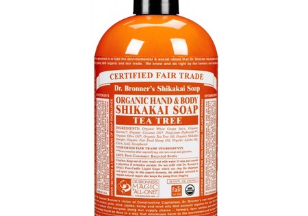 Dr Bronners Shikakai zeep tea tree (710 Milliliter)
