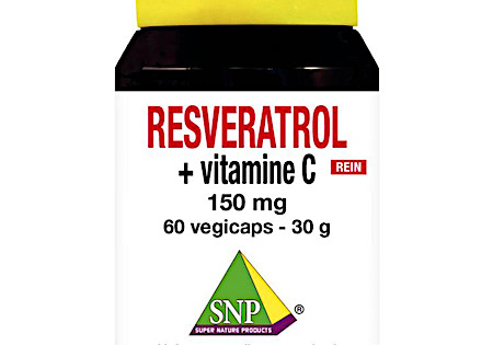 SNP Resveratrol + vitamine C 150mg puur (60 Vegetarische capsules)