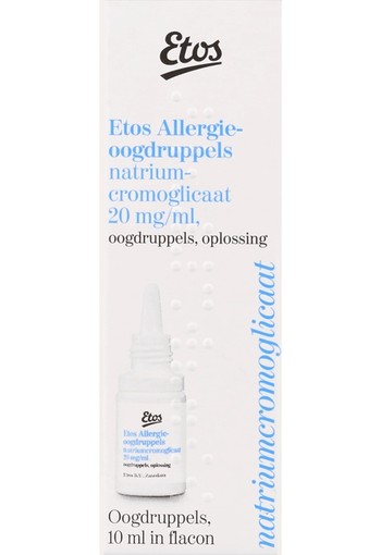 Etos Allergie Oogdruppels Natriumcromoglicaat 20 mg/ml - 10 ml 