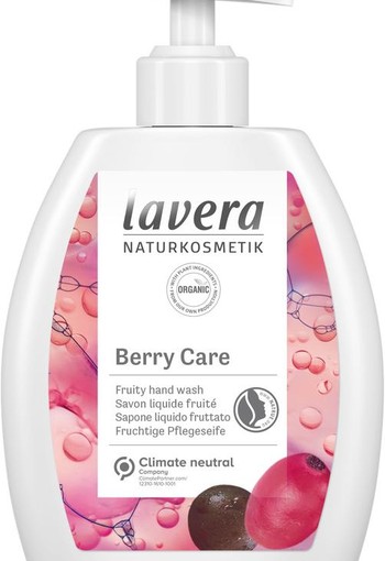 Lavera Handzeep/savon liquide berry care bio EN-FR-IT-DE (250 Milliliter)