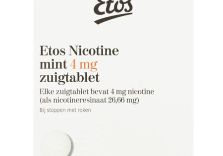 Etos Ni­co­ti­ne zuig­ta­blet­ten 4 mg  36 stuks