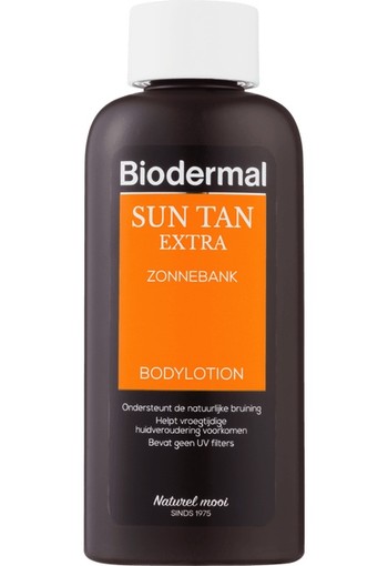 Biodermal Sun Tan Extra Zonnebank Bodylotion 200 ML, lotion