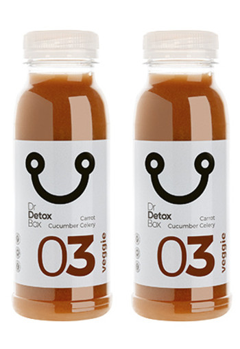 DETOX | Veggie 6-pack juices | Wortel Komkommer Selderij Sap - Veggie Nº3